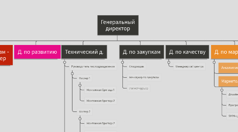 Mind Map: Генеральный директор