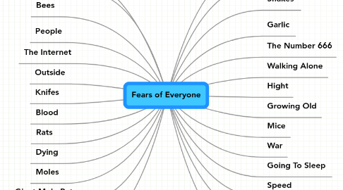 Mind Map: Fears of Everyone