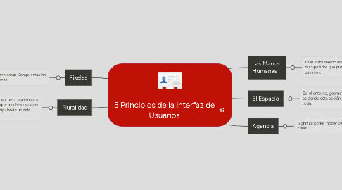 Mind Map: 5 Principios de la interfaz de Usuarios