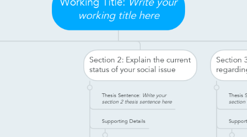 Mind Map: Working Title: *Write your working title here*