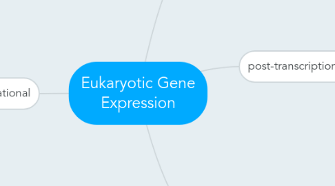 Mind Map: Eukaryotic Gene Expression