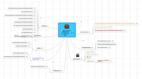 Mind Map: How to teach  LITERATURE in a different way