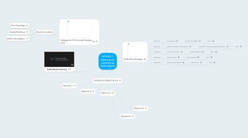 Mind Map: Activity 1: Planning for Learning by Mark Adams