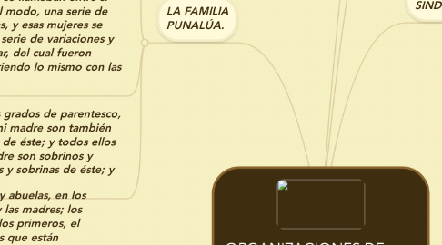 Mind Map: ORGANIZACIONES DE FAMILIAS