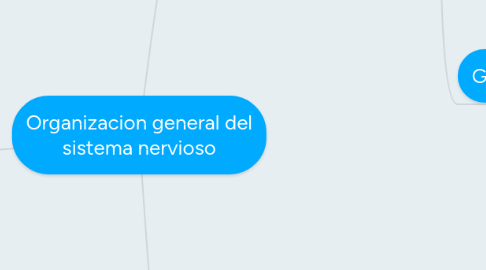 Mind Map: Organizacion general del sistema nervioso