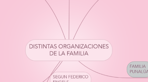 Mind Map: DISTINTAS ORGANIZACIONES DE LA FAMILIA