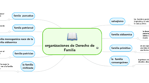 Mind Map: organizaciones de Derecho de Familia