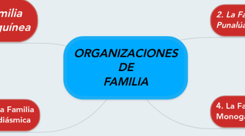 Mind Map: ORGANIZACIONES DE FAMILIA