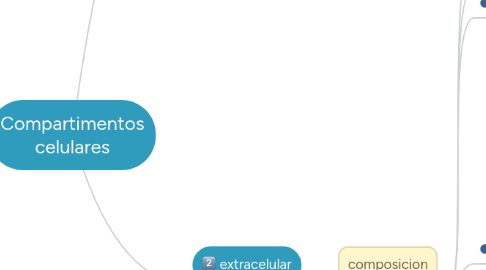 Mind Map: Compartimentos celulares