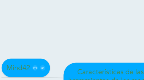 Mind Map: Características de las herramientas de los mapas mentales