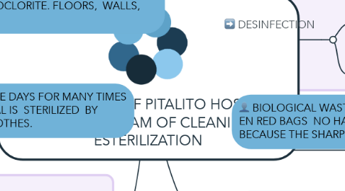 Mind Map: SAN ANTONIO OF PITALITO HOSPITAL  CONTROL PROGRAM OF CLEANING AND ESTERILIZATION