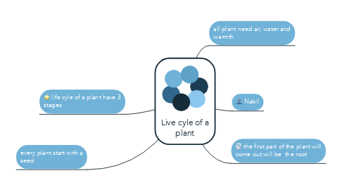 Mind Map: Live cyle of a plant
