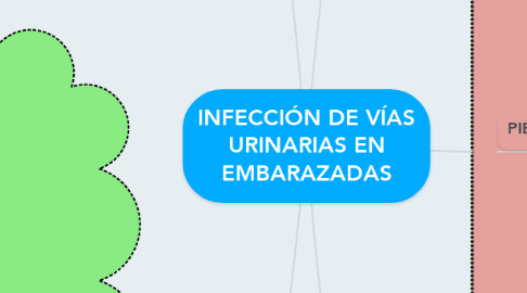 Mind Map: INFECCIÓN DE VÍAS URINARIAS EN EMBARAZADAS