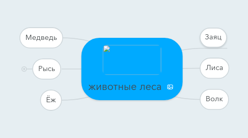 Mind Map: животные леса