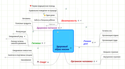 Mind Map: Здоровый образ жизни