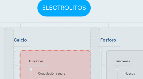 Mind Map: ELECTROLITOS