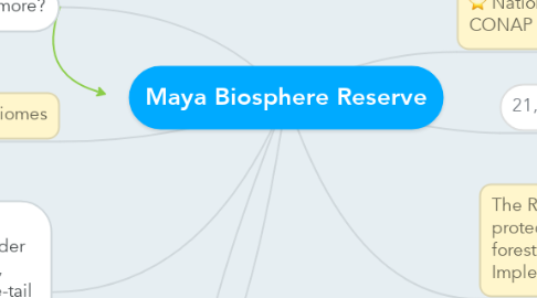 Mind Map: Maya Biosphere Reserve