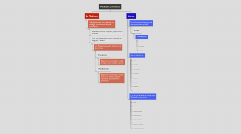 Mind Map: Medición y Vectores