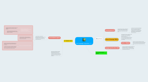 Mind Map: first language acquisition