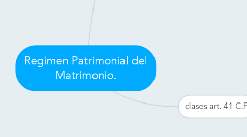 Mind Map: Regimen Patrimonial del Matrimonio.