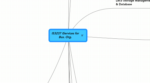 Mind Map: IS3237 iServices for Bus. Org.