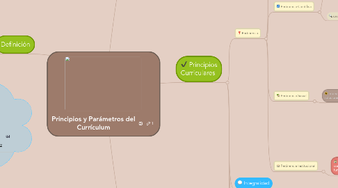 Mind Map: Principios y Parámetros del Currículum