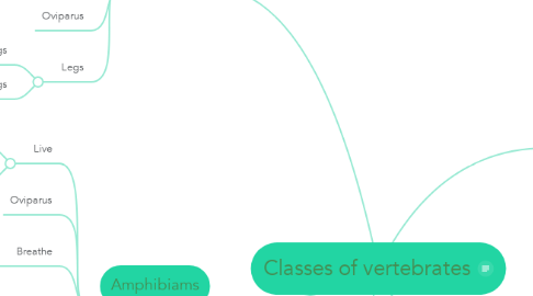 Mind Map: Classes of vertebrates