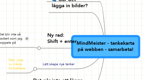 Mind Map: MindMeister - tankekarta på webben - samarbeta!