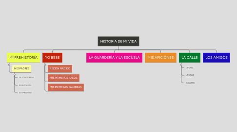 Mind Map: HISTORIA DE MI VIDA