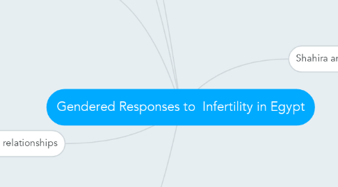 Mind Map: Gendered Responses to  Infertility in Egypt