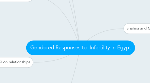 Mind Map: Gendered Responses to  Infertility in Egypt