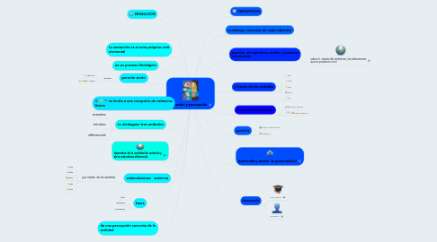 Mind Map: sensación y percepción