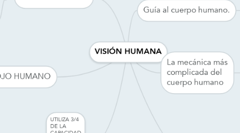 Mind Map: VISIÓN HUMANA