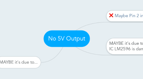 Mind Map: No 5V Output