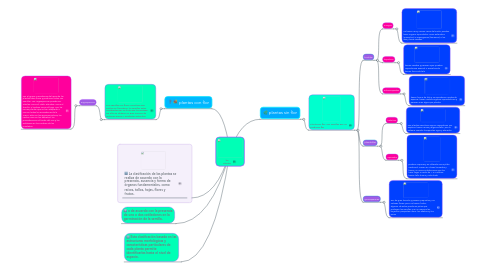 Mind Map: las plantas