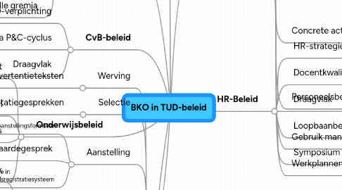 Mind Map: BKO in TUD-beleid