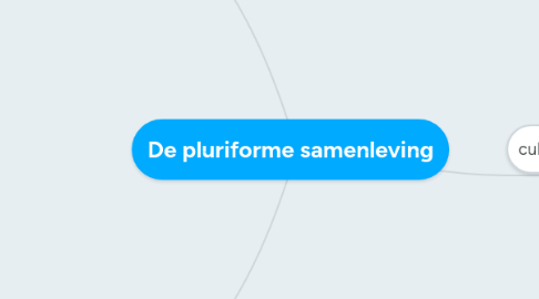 Mind Map: De pluriforme samenleving