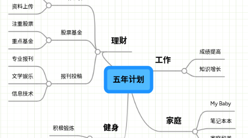 Mind Map: 五年计划