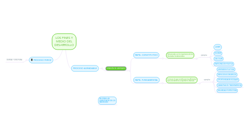 Mind Map: LOS FINES Y MEDIO DEL DESARROLLO