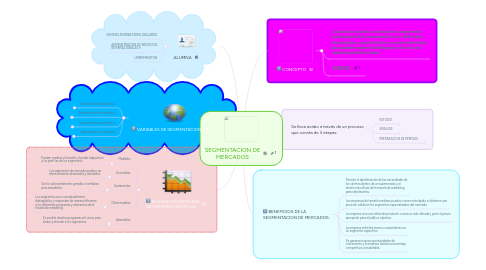 Mind Map: SEGMENTACION DE MERCADOS