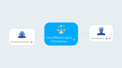 Mind Map: Les différents types d'entreprises