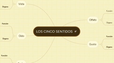 Mind Map: LOS CINCO SENTIDOS