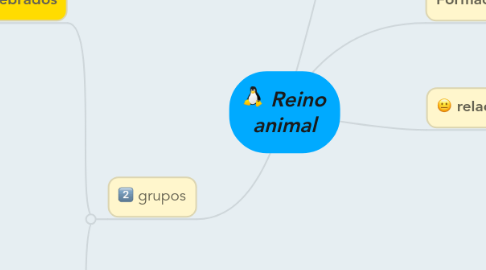 Mind Map: Reino animal