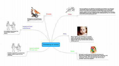 Mind Map: Ontwikkeling van het kind