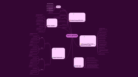 Mind Map: TOP 5 LAPTOPS