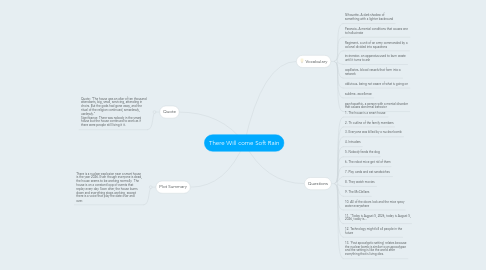 Mind Map: There Will come Soft Rain