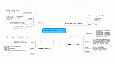 Mind Map: Celia Varela Notebook