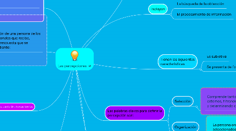 Mind Map: Las percepciones