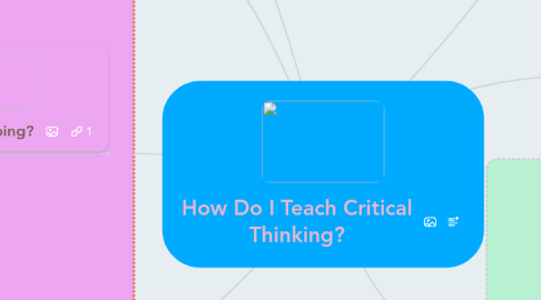 Mind Map: How Do I Teach Critical Thinking?