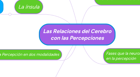 Mind Map: Las Relaciones del Cerebro con las Percepciones